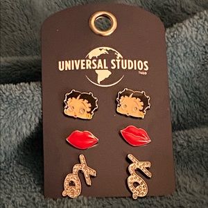 Betty Boop set of 3 pairs earrings. Original